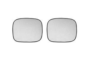 2pcs Silver Tone Car Front Window Sun Shade Anti-UV Windshield Block Protector 2pcs Silver Tone Car Front Window Sun Shade Anti-UV Windshield Block Protector