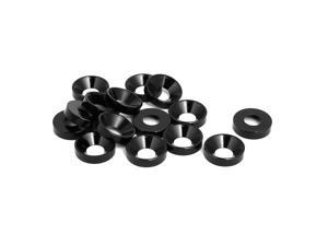 M6 Aluminium Alloy Car Bumper Trunk Fender Washer Black 15pcs M6 Aluminium Alloy Car Bumper Trunk Fender Washer Black 15pcs
