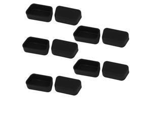10PCS Black Silicone VGA Interface Dust Plug Cover for RS232 HDB15 Male Port 10PCS Black Silicone VGA Interface Dust Plug Cover for RS232 HDB15 Male Port