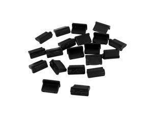 20 Pcs Black Rubber USB A Type Female Anti Dust Plugs Stopper Cover 20 Pcs Black Rubber USB A Type Female Anti Dust Plugs Stopper Cover