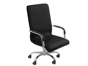 Durable Stretch Waterproof Office Chair Cover, Elegant Wave Jacquard Pattern High Back Computer Chair Slipcovers for Universal Rotating Boss Chair with Armrest Large Size Black Durable Stretch Waterproof Office Chair Cover, Elegant Wave Jacquard Pattern High Back Computer Chair Slipcovers for Universal Rotating Boss Chair with Armrest Large Size Black