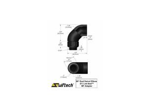 Swiftech 90 Dual Swivel Elbow Lok-Seal adapter 90D-DUAL-SWV-G1-4-MFA-BK Swiftech 90 Dual Swivel Elbow Lok-Seal adapter 90D-DUAL-SWV-G1-4-MFA-BK