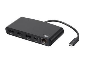 Monoprice Thunderbolt 3 Dual HDMI 2.0 Mini Dock Mac and Windows With Gigabit Ethernet, USB HUB, 4k@60Hz HDMI Monoprice Thunderbolt 3 Dual HDMI 2.0 Mini Dock Mac and Windows With Gigabit Ethernet, USB HUB, 4k@60Hz HDMI
