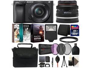 Sony Alpha a6400 Mirrorless Digital Camera (Black) with 16-50 and 50mm Lens and Pro Kit Sony Alpha a6400 Mirrorless Digital Camera (Black) with 16-50 and 50mm Lens and Pro Kit
