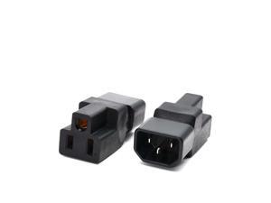 IEC320-C14 to Nema 5-15R low profile adapter new, C14 to 5-15R adapter, 3Pin IEC male to US femaAC PLUG CONVERTER IEC320-C14 to Nema 5-15R low profile adapter new, C14 to 5-15R adapter, 3Pin IEC male to US femaAC PLUG CONVERTER