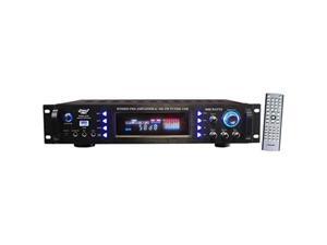 4channel home audio power amplifier 3000 watt stereo receiver w/speaker selector, am fm radio, usb, headphone, microphone input great for karaoke and home entertainment system pyle p3201atu 4channel home audio power amplifier 3000 watt stereo receiver w/speaker selector, am fm radio, usb, headphone, microphone input great for karaoke and home entertainment system pyle p3201atu