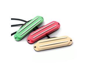 ammoon 3pcs dual rail humbucker humbucking pickups for fender stratocaster st strat for gibson les paul electric guitar part milk & green & red ammoon 3pcs dual rail humbucker humbucking pickups for fender stratocaster st strat for gibson les paul electric guitar part milk & green & red