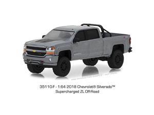 2018 chevrolet silverado 1500 supercharged zl offroad pickup truck gray all terrain series 7 1/64 diecast model car by greenlight 35110 f 2018 chevrolet silverado 1500 supercharged zl offroad pickup truck gray all terrain series 7 1/64 diecast model car by greenlight 35110 f