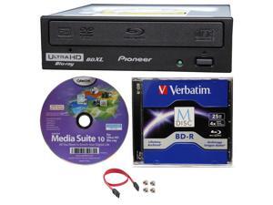 Pioneer BDR-211UBK Internal Ultra HD 4K Blu-ray Burner + 25GB Verbatim BD M-Disc Pioneer BDR-211UBK Internal Ultra HD 4K Blu-ray Burner + 25GB Verbatim BD M-Disc