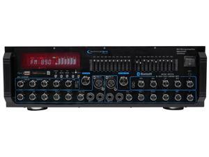 Technical Pro MM2000BT Powered Bluetooth Karaoke Mixer Amplifier Amp SD, USB Technical Pro MM2000BT Powered Bluetooth Karaoke Mixer Amplifier Amp SD, USB