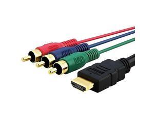 5Ft HDMI Male to 3 RCA Video Audio Cord Component AV Adapter Cable HDTV 1080P 5Ft HDMI Male to 3 RCA Video Audio Cord Component AV Adapter Cable HDTV 1080P