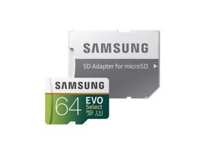 Samsung 64GB 100MB/s (U3) MicroSDXC EVO Select Memory Card with Adapter (MB-M... Samsung 64GB 100MB/s (U3) MicroSDXC EVO Select Memory Card with Adapter (MB-M...
