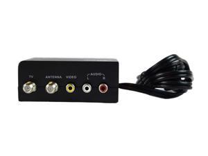 Mini RF Modulator Audio Video RCA Output to F Type Coaxial Signal Converter Mini RF Modulator Audio Video RCA Output to F Type Coaxial Signal Converter