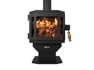 Catalyst Wood Stove - Satin Black with Room Blower Fan Catalyst Wood Stove - Satin Black with Room Blower Fan