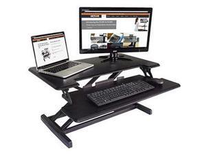 victor dcx610 high rise collection height adjustable compact standing desk with removeable keyboard tray | black | 33 wide stan victor dcx610 high rise collection height adjustable compact standing desk with removeable keyboard tray | black | 33 wide stan