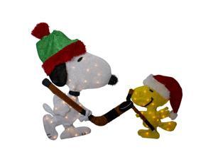 28" Pre-Lit Peanuts Snoopy and Woodstock Hockey Face-Off Outdoor Decoration - Clear Lights 28" Pre-Lit Peanuts Snoopy and Woodstock Hockey Face-Off Outdoor Decoration - Clear Lights