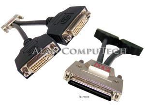 ATi FireMV 24xx VHDCI to DVI Cable NEW 6111020400G Includes 1 Y-Splitter Cable ATi FireMV 24xx VHDCI to DVI Cable NEW 6111020400G Includes 1 Y-Splitter Cable