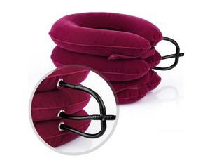 3 Layer Inflatable Neck Cervical Traction Collar Device Spine Alignment Pillow for Neck & Shoulder Pain Relief 3 Layer Inflatable Neck Cervical Traction Collar Device Spine Alignment Pillow for Neck & Shoulder Pain Relief