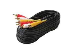 Steren Composite Video/Stereo Audio Cables 18' 206-282 Steren Composite Video/Stereo Audio Cables 18' 206-282