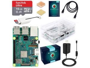 ABOX Raspberry Pi 3 B+ Complete Starter Kit with Pi 3 Model B+ Board, 16GB Micro SD Card Preloaded Noobs, 5V 3A On/Off Power Supply, Clear Case, HDMI Cable, SD Card Reader with USB A&USB C, Heatsinks ABOX Raspberry Pi 3 B+ Complete Starter Kit with Pi 3 Model B+ Board, 16GB Micro SD Card Preloaded Noobs, 5V 3A On/Off Power Supply, Clear Case, HDMI Cable, SD Card Reader with USB A&USB C, Heatsinks