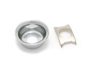 Chrome Recessed "Cup" Jack Plate for Fender Telecaster/Tele AP-0275-010 Chrome Recessed "Cup" Jack Plate for Fender Telecaster/Tele AP-0275-010
