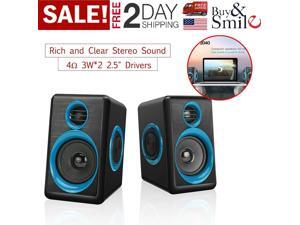 Gaming Speakers 6x9 PC Surround Sound System Loud Deep Bass USB Desktop Computer Gaming Speakers 6x9 PC Surround Sound System Loud Deep Bass USB Desktop Computer