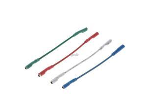 4Pcs 50mm 5N Pure Sliver Leads Header Wire Cable Universal For 1.2-1.3mm Pins Turntable Phono Headshell 4Pcs 50mm 5N Pure Sliver Leads Header Wire Cable Universal For 1.2-1.3mm Pins Turntable Phono Headshell