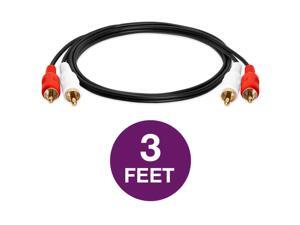 RCA Stereo Audio Cable Dual RCA Male Gold-Plated AV Cord FOR HDTV DVD VCR LOT RCA Stereo Audio Cable Dual RCA Male Gold-Plated AV Cord FOR HDTV DVD VCR LOT