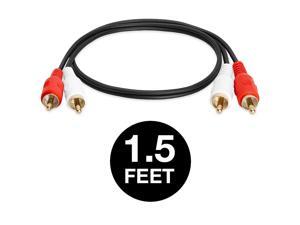 RCA Stereo Audio Cable Dual RCA Male Gold-Plated AV Cord FOR HDTV DVD VCR LOT RCA Stereo Audio Cable Dual RCA Male Gold-Plated AV Cord FOR HDTV DVD VCR LOT