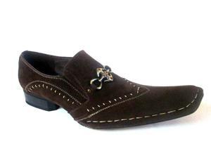 awesomemall men's Dress Loafer Stitch Suede Dk Brown Pointy-Toe A401292 RARE awesomemall men's Dress Loafer Stitch Suede Dk Brown Pointy-Toe A401292 RARE