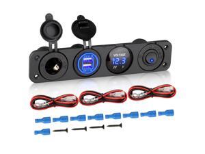 Dual USB Car Cigarette Lighter Socket Splitter Power Adapter Charger Outlet 12V Dual USB Car Cigarette Lighter Socket Splitter Power Adapter Charger Outlet 12V