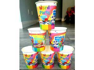 WORD PARTY CUP PLATE TABLE COVER BANNER CAKE TOPPER BALLOON SUPPLIES CUPCAKE WORD PARTY CUP PLATE TABLE COVER BANNER CAKE TOPPER BALLOON SUPPLIES CUPCAKE