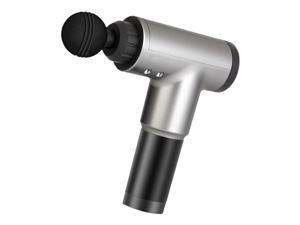 Massage Gun Sport Recovery Fitness Exercise Muscle Massager & 4 Heads Silver Massage Gun Sport Recovery Fitness Exercise Muscle Massager & 4 Heads Silver