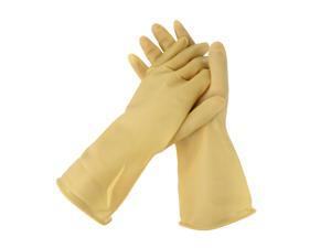 Pair of Solvent Oil Resistant Nitrile Rubber Cleaning Work Gloves L Beige Pair of Solvent Oil Resistant Nitrile Rubber Cleaning Work Gloves L Beige