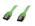 OKGEAR 18" SATA 6 Gbps Cable, Straight to Straight W, Metal Latch, UV Green, Backward Compatible 3 Gbps and 1.5 Gbps - image 1