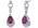 Oravo SE7148 1.50 Ct. Created Ruby Sterling Silver Dangle Earrings - image 1