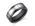 Flat Edge 8 mm Comfort Fit Mens Black Ceramic and Tungsten Combination Wedding Band Ring Size 13 - image 1