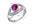 Captivating Curves 1.00 carats Ruby Ring in Sterling Silver Size 5 - image 3