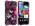 Snap-on Rubber Coated Case compatible with Samsung© Galaxy S II i9100, Black with Pink Butterfly - image 4