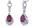 Oravo SE7148 1.50 Ct. Created Ruby Sterling Silver Dangle Earrings - image 4