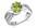 Regal Helix 1.25 carats Peridot Ring in Sterling Silver Size 8 - image 3