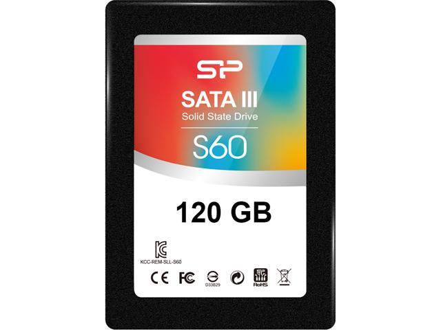 Silicon Power S60 3K P/E Cycle Toggle MLC 2.5 inch 120GB 7mm SATA III 6Gb/s Internal Solid State Drive (SSD)