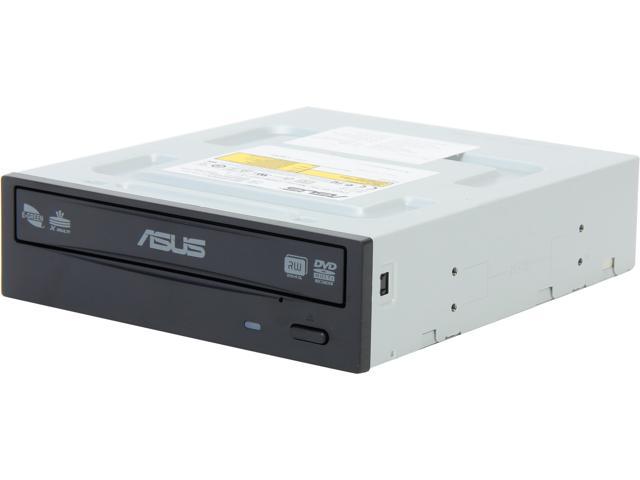 ASUS DVD-Writer 24X DVD+R 8X DVD+RW 8X DVD+R DL 24X DVD-R 6X DVD-RW 16X DVD-ROM 48X CD-R 24X CD-RW 48X CD-ROM Black SATA Model DRW-24F1ST