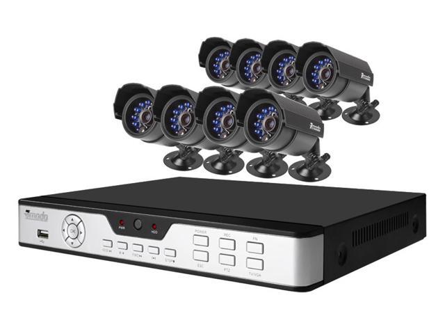 Zmodo PKD-DK0855-500GB 8CH 960H DVR w/ 500GB HDD and 8 x 600TVL Day/Night Outdoor Cameras 3G Mobile Access Surveillance Kit