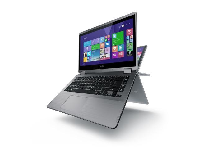 Refurbished: Acer R3 Aspire R3-471T-54T1 Touchscreen 14 inch Convertible Laptop - 6GB 1TB - Windows 8.1 64-bit - Silver