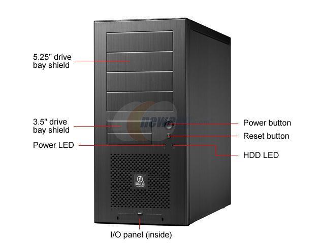 LIAN LI PC-60BPLUSII W Black Aluminum ATX Mid Tower Computer Case - Retail