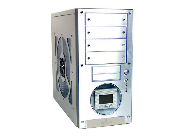 Sky Hawk Eagle Tech PSR4698 QWN Silver Aluminum ATX Mid Tower