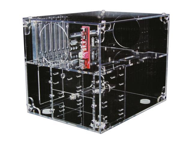 Sunbeam UFO ACUF T Transparent Clear Acrylic ATX Cube Computer