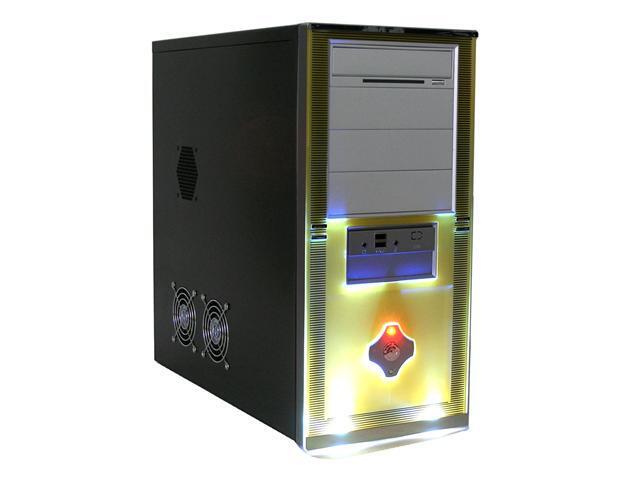 CODEGEN C 6087 YL Black Yellow Steel ATX Mid Tower Computer Case
