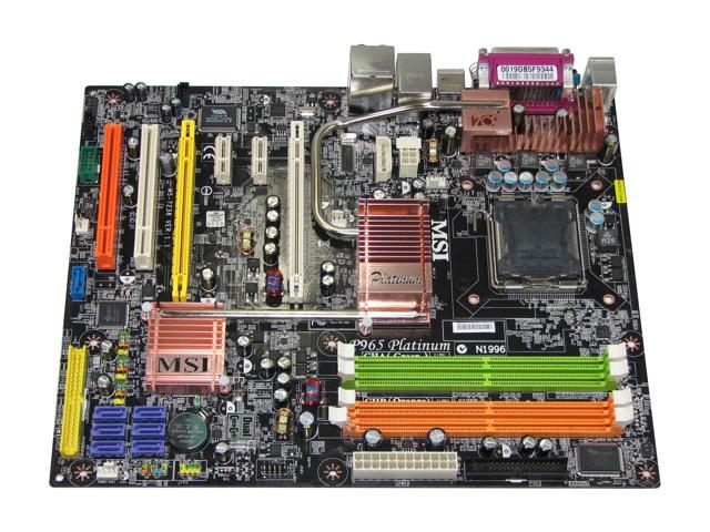 MSI P965 Platinum ATX Intel Motherboard